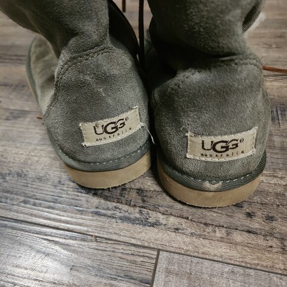 Ugg Australia Whitley 5230 Women's 7 Olive Green Lace Up Tall Boots BX38 - Picture 6 of 11